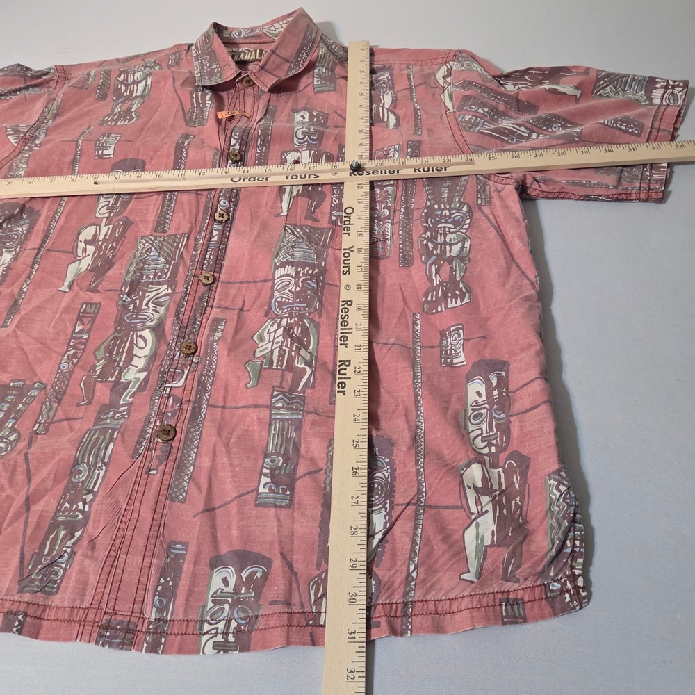 Kahala Button Down Shirt Men 2XL Multicolor Lot of 3 Aloha Tropical Fish Tiki - Picture 11 of 12